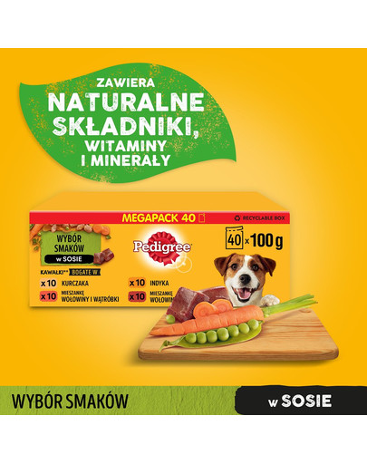 PEDIGREE Adult Mix chutí 40x100g