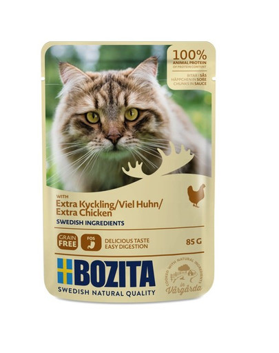 BOZITA Extra Chicken Kuracie v omáčke pre mačky 85 g