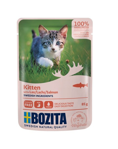 BOZITA Kitten Salmon kapsička pre mačky 85 g