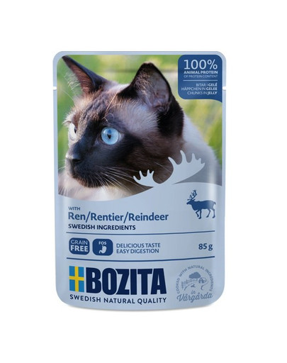 BOZITA Reindeer Sobie mäso v želé pre mačky 85 g