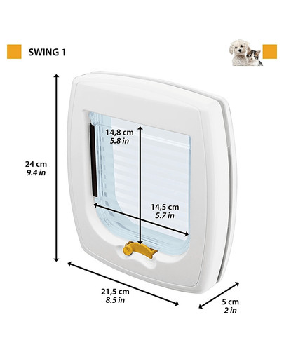 FERPLAST SWING 1 SB biele dvierka