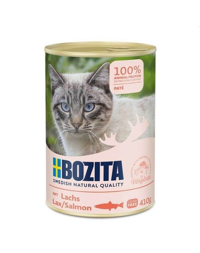BOZITA  Losos v konzerve pre mačku 410 g