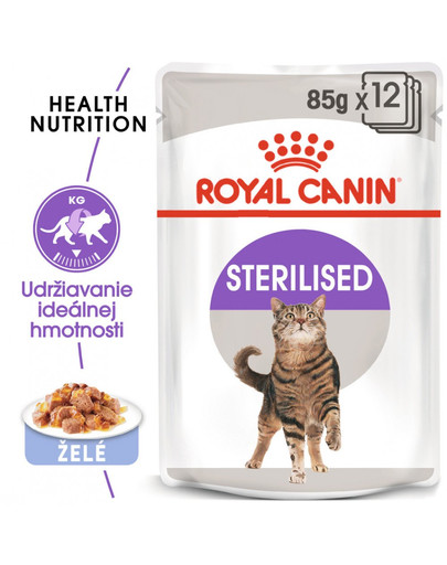 ROYAL CANIN Sterilised Jelly 85g x12 kapsička pre kastrované mačky v želé