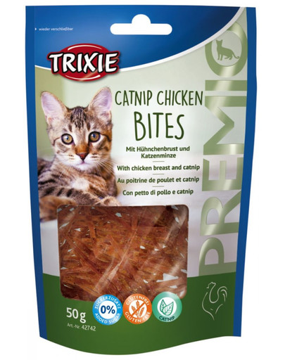 TRIXIE Pochúťka PREMIO Catnip Chicken Bites 50 g