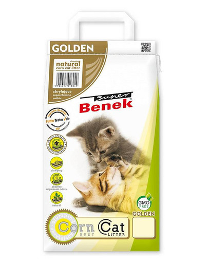 BENEK Super Corn Cat Golden Podstielka pre mačky 25 l