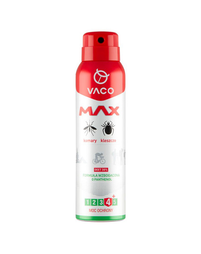 VACO VACO Spray MAX proti komárom a kliešťom s PANTHENOLOM 100 ml