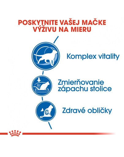 ROYAL CANIN Indoor 7+ 15 x 400g granule pre starnúce mačky žijúce vo vnútri