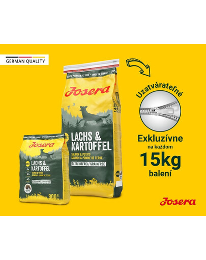 JOSERA Lachs & Kartoffel 5 x 900g bezlepkové krmivo pre psov