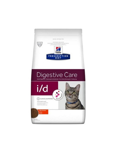 HILL'S Prescription Diet i / d Feline Granule s kuracím mäsom pre mačky s gastrointestinálnymi poruchami