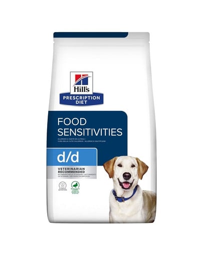 Hill's PRESCRIPTION DIET d/d Food Sensitivities suché krmivo pre psov s kačicou a ryžou 12 kg