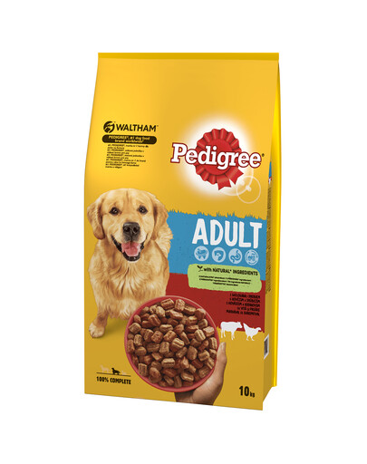 PEDIGREE Dospelý s hovädzím a hydinovým mäsom 10 kg