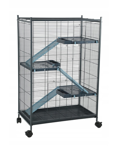 ZOLUX INDOOR2 MAX LOFT 2 Poschodová klietka pre činčilu – modrá farba