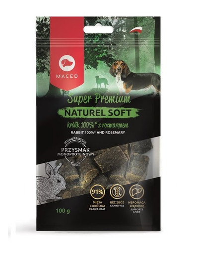 MACED Super Premium Naturel Soft králik s rozmarínom 100 g