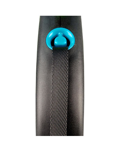 FLEXI Vodítko Black Design M pásik 5 m modrý