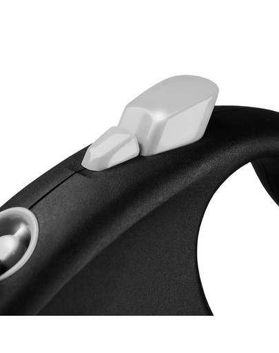 FLEXI Vodítko Black Design S pásik 5 m čierne