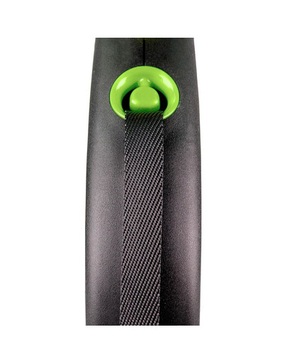 FLEXI Vodítko Black Design S pásik 5 m zelené