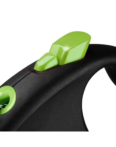 FLEXI Vodítko Black Design XS lanko 3 m zelené