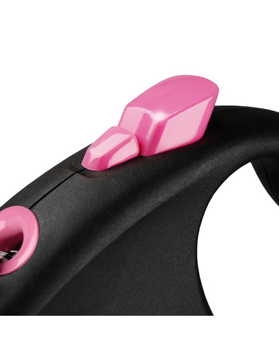 FLEXI Vodítko Black Design XS lanko 3m ružové
