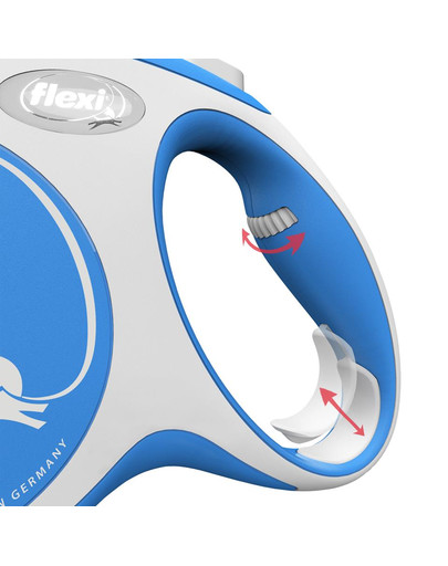 FLEXI New Comfort Vodítko M 5 m lanko modré