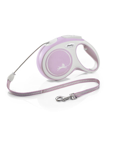 FLEXI New Comfort Vodítko M 8 m lanko ružové