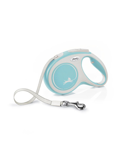 FLEXI New Comfort Vodítko M 5 m pásik modrý