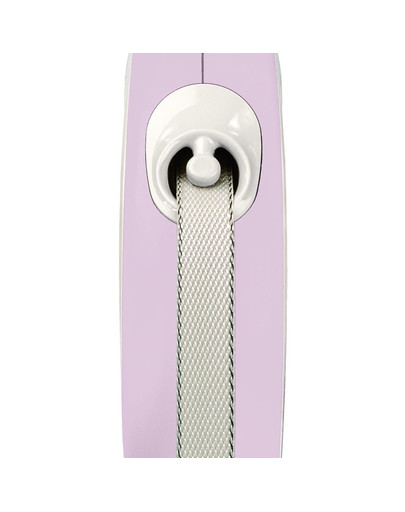 FLEXI New Comfort Vodítko M 5 m pásik ružové