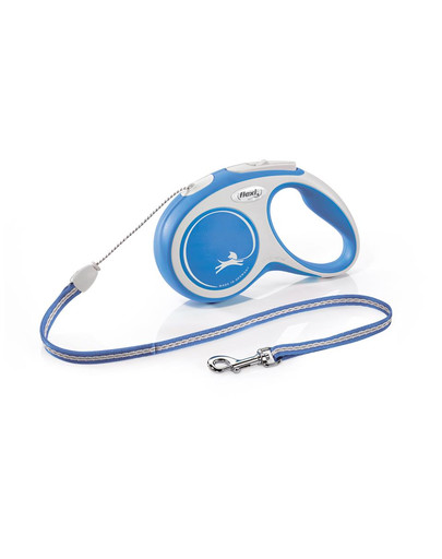 FLEXI Vodítko New Comfort S lanko 5 m modré
