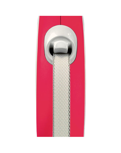 FLEXI New Comfort Vodítko S 5 m pásik červené