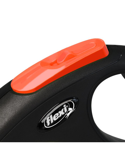 FLEXI Vodítko New Neon M pásik 5 m oranžové