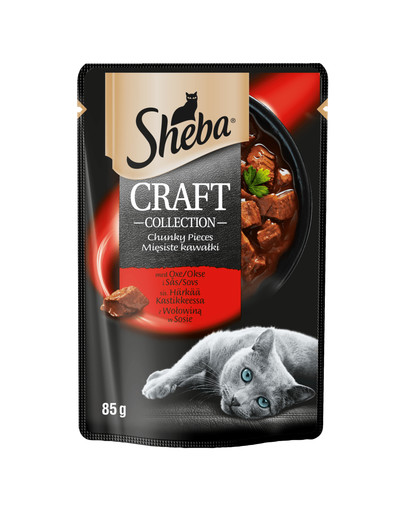 SHEBA Sheba Craft Collection Hovädzie v omáčke 12x85g