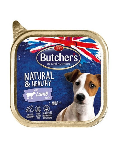 BUTCHER'S Natural & Healthy Dog Jahňacie paté 150 g