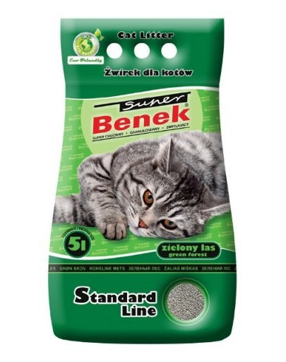 BENEK Super Standard Bentonitové stelivo pre mačky 5l x 2 (10l)
