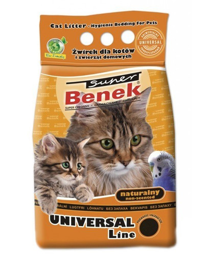 BENEK Super Universal Natural- Podstielka pre mačky 25 l x 2 (50 l)