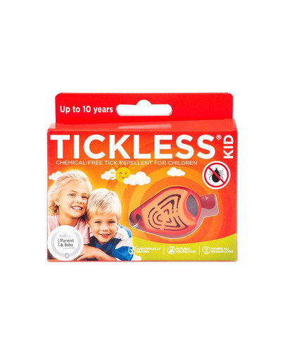 TICKLESS Baby Ultrazvukový odpudzovač kliešťov pre deti Orange