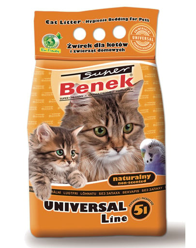 BENEK Super Universal Podstielka pre mačky 5 l x 2 (10 l)