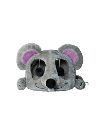 TRIXIE Plyšová myš Lukas škrabadlom a hračkou 35 x 33 x 65 cm šedé