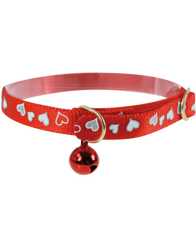 ZOLUX Obojok reflexné srdce 30 cm červený
