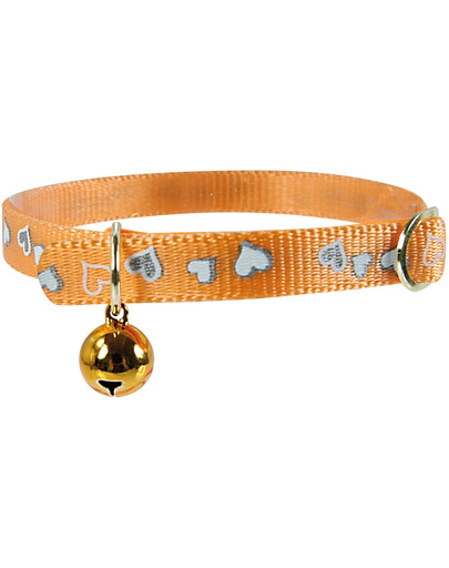 ZOLUX Obojok reflexné srdce 30 cm oranžový