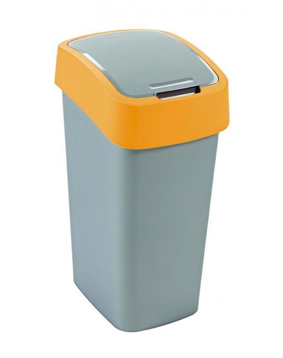 CURVER FLIPBIN Odpadkový kôš 50l strieborná/žltá