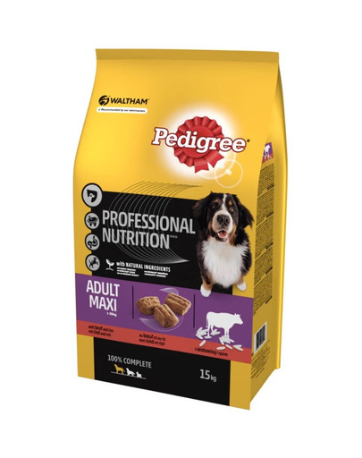 PEDIGREE Professional Nutrition Adult Maxi s hovädzím 15kg