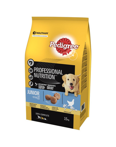 PEDIGREE Junior Professional Nutrition s kuracím 15 kg