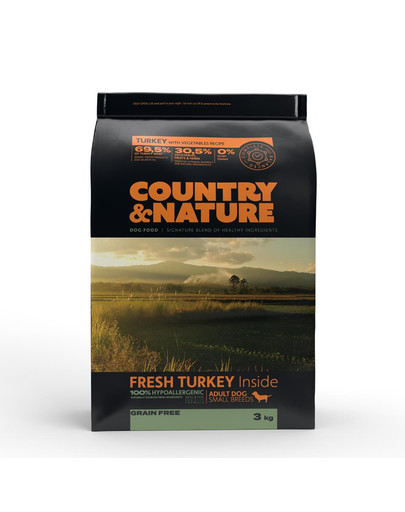 COUNTRY&NATURE Granule pre psov Morčacie mäso so zeleninou 3 kg