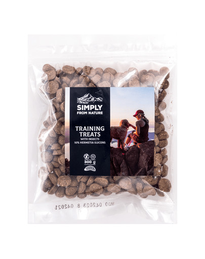SIMPLY FROM NATURE Tréningové maškrty s hmyzím proteínom 10% Hermetia Ilucens 300 g