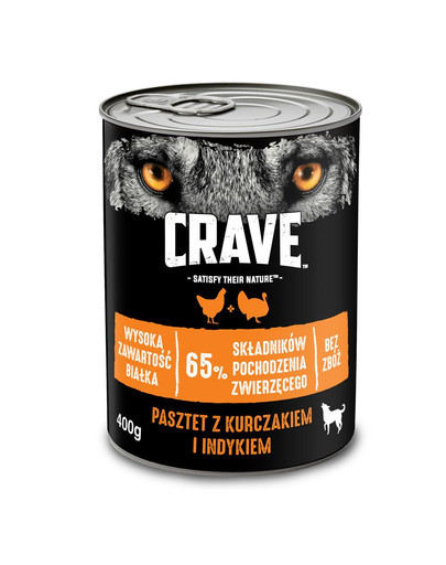 CRAVE paštéta pre psov 24 x 400 g