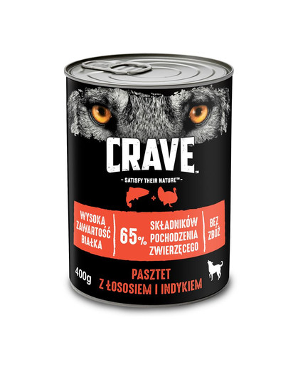 CRAVE paštéta pre psov 24 x 400 g