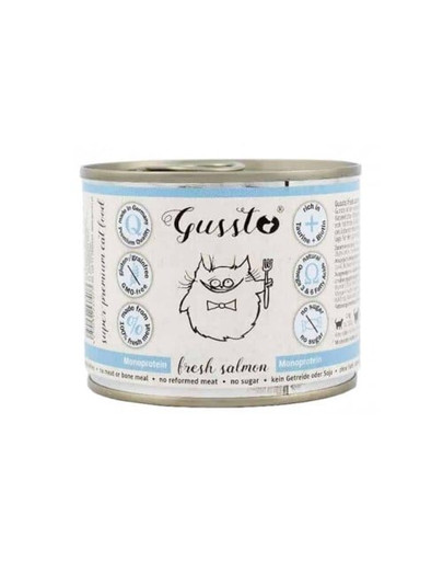 GUSSTO Cat Fresh Salmon  6x200 g