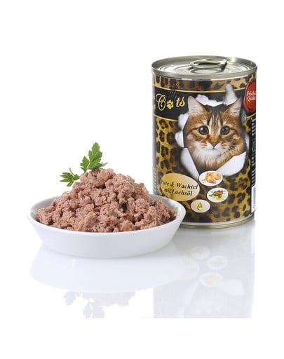 O'CANIS Morčacie, prepelica a lososový olej 400 g