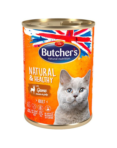 BUTCHER'S Natural&Healthy Cat divina v aspiku 400 g
