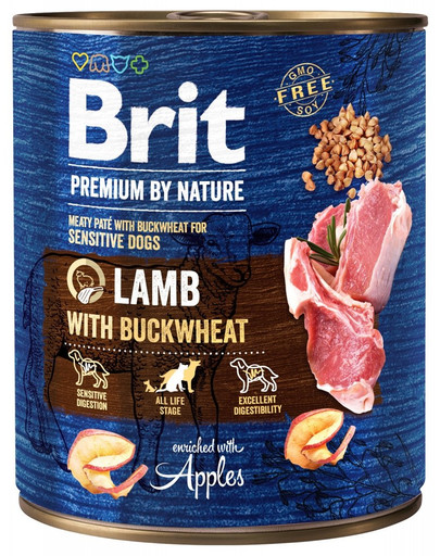 BRIT Premium by Nature Paštéta pre psov z bravčového mäsa 12 x 800 g