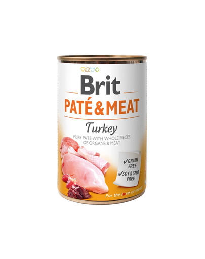 BRIT Pate & Meat Venison Paštéta pre psov z diviny 6 x 800 g